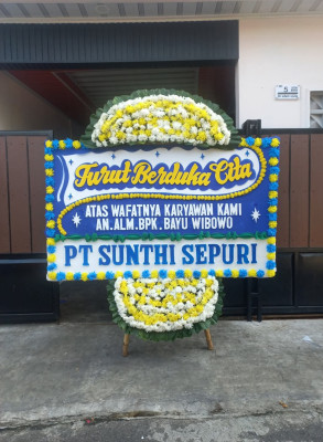 Papan Bunga Duka di Damai Baru