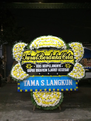Papan Bunga Duka di Damai Baru