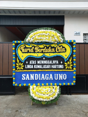 Papan Bunga Duka di Damai Baru